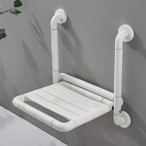 Foldable Shower Stool For Seniors And Pregnant Women Safe Non Slip Seat With Support <b>Bars</b> Bathroom Accessibility Aid - Product Image 1