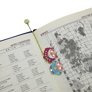 Marcapáginas de Metal Personalizado de Fábrica con Personajes de Ópera Tradicionales, Regalo de Lectura con Cadena de Metal - Product Image 2