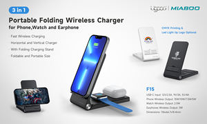 El <span class=keywords><strong>Mejor</strong></span> <span class=keywords><strong>Cargador</strong></span> Inalámbrico 3 en 1 con Luz LED, <span class=keywords><strong>Cargador</strong></span> Inalámbrico de Tamaño Completo para Teléfonos Samsung y Apple Watch - Product Image 2