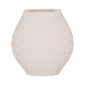 Vaso in Porcellana Texturizzata, Vaso Moderno Stampato in 3D per Soggiorno e Arredamento Casa - Product Image 1