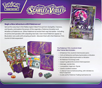 Scatola Regalo di Carte Collezionabili Pokémon TCG: Scarlet e Violet Elite Trainer Box Miraidon Viola, Carte da Gioco all'Ingrosso
