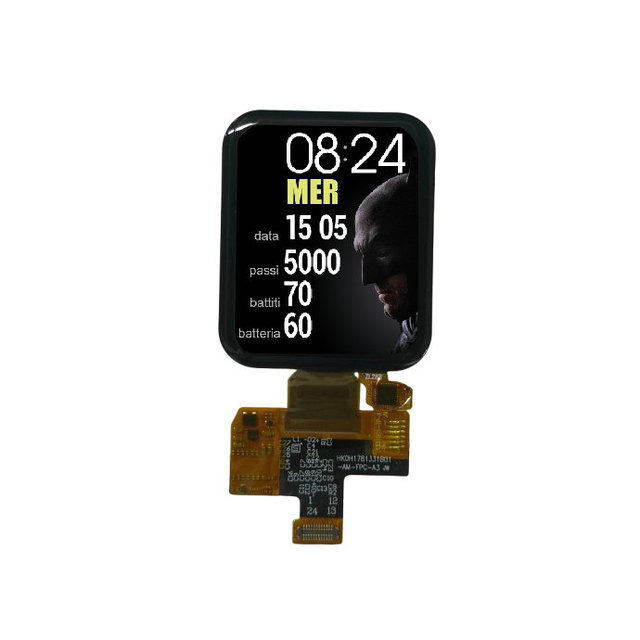 1.78 Inch QSPI IPS OLED Display Smart Watch with 368*448 ONCELL Capacitive Touch Panel AMOLED Screen LCD Module
