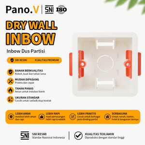 Caja de Conexiones de Plástico Sólido Doble de 86 mm, Resistente al Calor, para Cableado Oculto, Estándar Británico, Fácil Instalación - Product Image 2