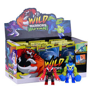 Personalizable de fábrica de plástico figuras de acción Transformable Sabam Wild Warriors y juguetes mutantes criaturas estirables - Product Image 1