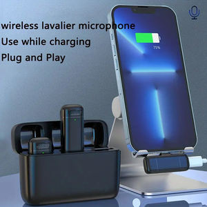 Revers Mini longue portée Microphone <span class=keywords><strong>sans</strong></span> <span class=keywords><strong>fil</strong></span> Podcast Live Streaming Mic <span class=keywords><strong>pour</strong></span> téléphone mobile Youtube Vlogging Android <span class=keywords><strong>Iphone</strong></span> - Product Image 3