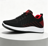 Chaussures de sport décontractées légères pour hommes, en mesh respirant, à lacets, semelle souple, pour la marche quotidienne