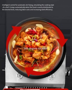 Wok électrique multifonctionnel automatique pour riz frit, robot de cuisson intelligent pour sautés, machine de cuisson commerciale à gaz - Product Image 6