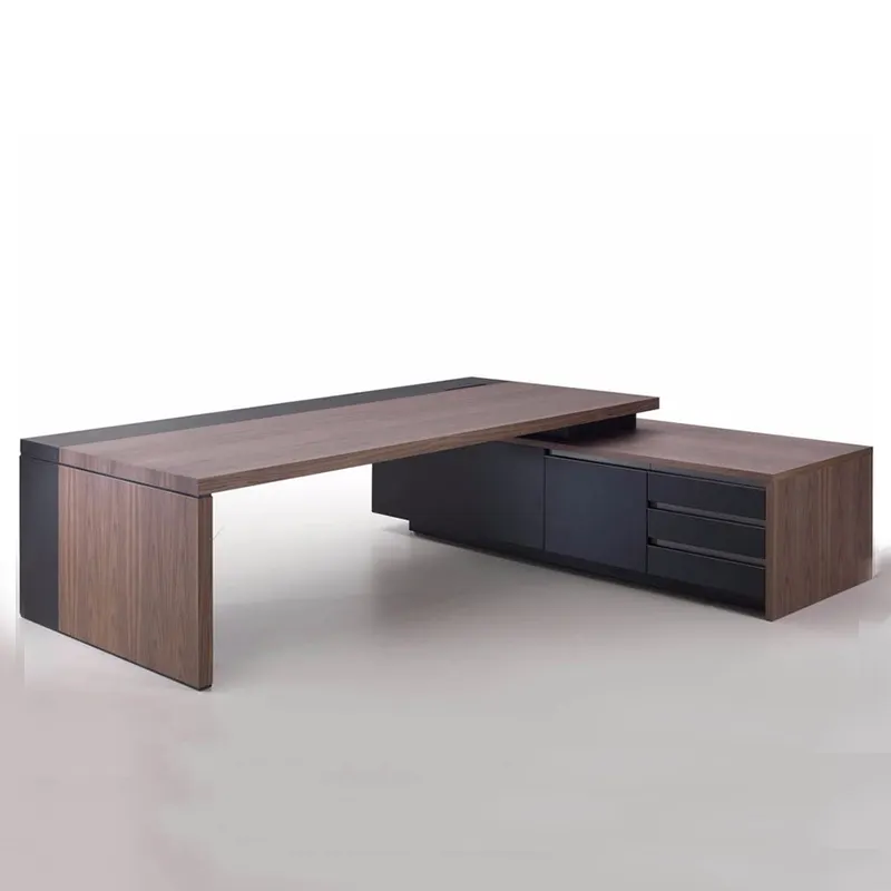 Vendita calda mobili per ufficio ultimi disegni da tavolo per workstation da ufficio tavolo da ufficio a forma di L in mdf a forma di L
