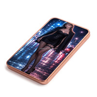 Barre de cuivre fin .999 de 1 OZ personnalisée en gros, impression UV, motif Night City Lady, lingot de cuivre de 1 once, pièce de collection