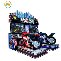 Machine de jeu de course de moto dynamique DX pour parc d'attractions, équipement de course en réseau pour deux joueurs, jeu d'arcade à monnayeur
