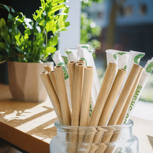 Hot Sale Wholesale Natural Biodegradable Eco-Friendly Bamboo <b>Tube</b> Bamboo Straws for Beverage and Cocktail - Product Image 5