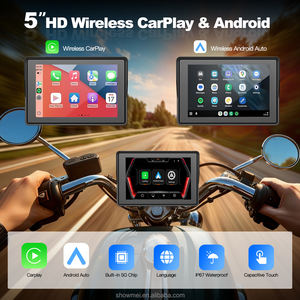 5 pouces AHD caméra sans fil Carplay Android Auto étanche enregistrement sans fil TPMS moto conduite enregistreur écran tactile - Product Image 2