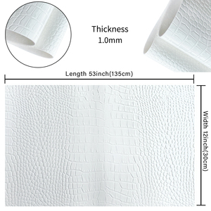 Cuero Sintético con Patrón <span class=keywords><strong>de</strong></span> Cocodrilo, Impermeable, Apto para Tapicería <span class=keywords><strong>de</strong></span> <span class=keywords><strong>Sofás</strong></span> Hechos a Mano y Decoración del Hogar, Disponible en el Extranjero - Product Image 4