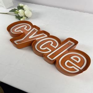 Letreros de neón LED con borde metálico personalizado, letreros de neón de colores de Anime <span class=keywords><strong>Manga</strong></span> Retro Art Deco - Product Image 4