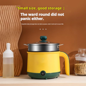 Portable Electric Hot <b>Pot</b> Student Dormitory Multi Cooker Mini Cooking <b>Pot</b> Household <b>Nonstick</b> Coating Electric Skillet - Product Image 3