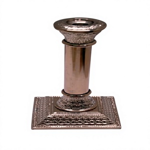 Portavelas Chapado en cobre Portavelas de Pilar decorativo para decoración del hogar Portavelas para eventos especiales - Product Image 1