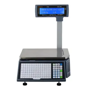 Label scale Rongta RLS1000 RLS1100 15KG 30KG label weighing scale with barcode printer for supermarket