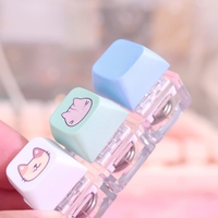 Millan ASMR Fidget Keyboard Switch with Mechanical Click Sound Interactive Light-Up Keycap Plastic Keychain Fidget Keychains