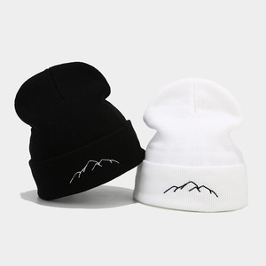 Venta al por mayor al aire libre cálido sombrero de punto <span class=keywords><strong>montaña</strong></span> bordado frío sombrero Beanie <span class=keywords><strong>sombreros</strong></span> - Product Image 2
