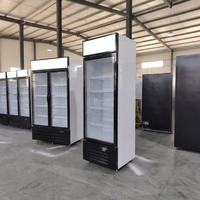 Refrigerador Comercial Vertical para Bebidas con Pantalla LED y Ruedas Giratorias para Enfriador de Bebidas de Bar