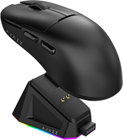 Souris de jeu sans fil AJAZZ AJ159P en gros avec station de charge RGB, capteur PAW3395 26K DPI, souris ergonomique légère 56G