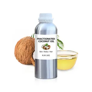 Organic Fractionated Coconut Oil Hair Growth Cosmetics Grade Body Care Skin Care Essential Custom Label Customized 100% Natural