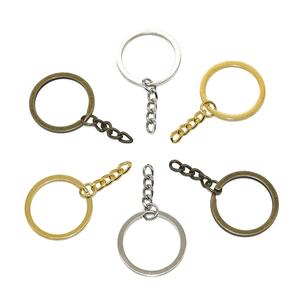 25Mm Đánh Bóng Kim Loại La Bàn <span class=keywords><strong>Keychain</strong></span> Ngắn Chia Chuỗi Vòng Thời Trang Phụ Kiện Tự Làm Nhà Máy Giá Pha Lê Cho Nam Giới Phụ Nữ - Product Image 2
