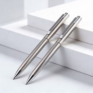 Promotional High-quality Stainless Steel Metal Ballpoint <b>Pens</b> Wholesale Slim Signature <b>Pen</b> with Custom logo for Corporate Events - Product Image 2