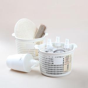 <b>Large</b> Capacity PP <b>Storage</b> <b>Basket</b> Set, Rectangular and Round Multi-Use Organizers for Bathroom Kitchen and Living Room - Product Image 5