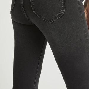 Jeans en coton pour femmes, taille mi-haute, coupe droite, design personnalisé, décontracté, grande taille, hiver - Product Image 5