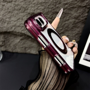 เคสโทรศัพท์มือถือ iPhone18 DUO แบบใส พร้อมขาตั้งแม่เหล็กพับได้ หมุนได้ 360 องศา - Product Image 5