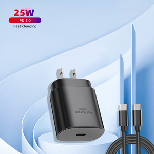 Super rápido <span class=keywords><strong>de</strong></span> carga <span class=keywords><strong>de</strong></span> 25W USB tipo C PD rápido cargador rápido para <span class=keywords><strong>Samsung</strong></span> <span class=keywords><strong>Galaxy</strong></span> Nota 10/nota 20 con tipo c a tipo c, cable - Product Image 3