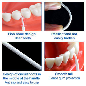 Super Deer Brosse à dents jetable double usage de haute qualité Brosse à dents Brosse à dents <span class=keywords><strong>Kit</strong></span> de voyage 300 pièces Nettoyage des dents - Product Image 4