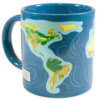 Tasses à lait de qualité supérieure, tasse à thé de changement de climat de l'océan, tasse à couleur changeante en grès bleu, tasse à café magique en céramique avec Logo