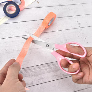 กรรไกรขนาดเล็กสไตล์นอร์ดิกสีชมพูและสีม่วง 16.8 ซม. สแตนเลสสตีลสำหรับตัดกระดาษงานฝีมือสำหรับเด็กอายุ 7-12 ปี - Product Image 4