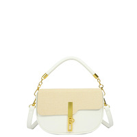 Sac bandoulière texturé style occidental pour femme, nouveau modèle tendance en polyester, petit format, idéal pour le quotidien