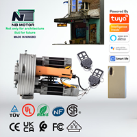 NB MOTOR Diseño moderno 360Nm 480Nm Motor central de 2 fases Control remoto incorporado para puerta de persiana enrollable de hotel