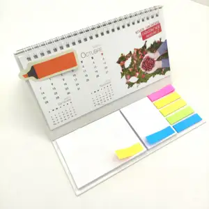 Chinesisches OEM-Schreibtischmatte täglicher Desktop-Wandkalender , Kalender mit Aufklebern