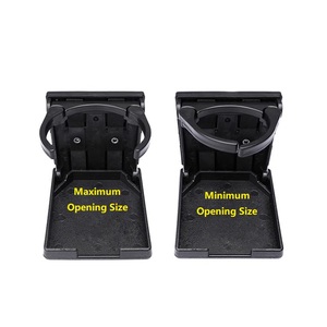 AutoLiuma Porte-gobelet pliable réglable en plastique <span class=keywords><strong>pour</strong></span> café <span class=keywords><strong>et</strong></span> voiture Porte-boisson pliable <span class=keywords><strong>et</strong></span> réglable Noir - Product Image 5