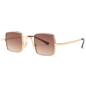 DAISYER 2021 Italien mode hommes <span class=keywords><strong>lunettes</strong></span> petit carré rétro cadre en or fournisseur uv <span class=keywords><strong>lunettes</strong></span> de soleil femmes - Product Image 4