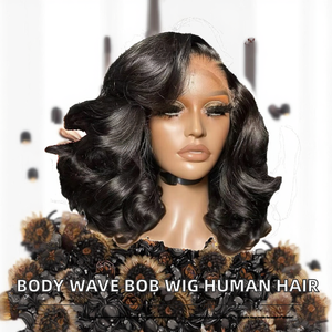 วิกผมบ็อบสั้นแบบลอนบราซิลเลี่ยนผมแท้200% หนา13x4ใสสำหรับวิกผมด้านหน้าแบบมีลูกไม้ - Product Image 2