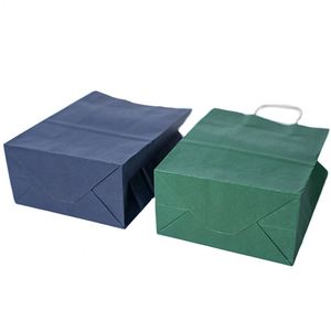 Bolsa de Papel para Regalos de Boda y Fiestas, de Cartulina Gruesa, con Asa de Listón y Logotipo Personalizado de Lujo de Nine Heavens Premium - Product Image 1