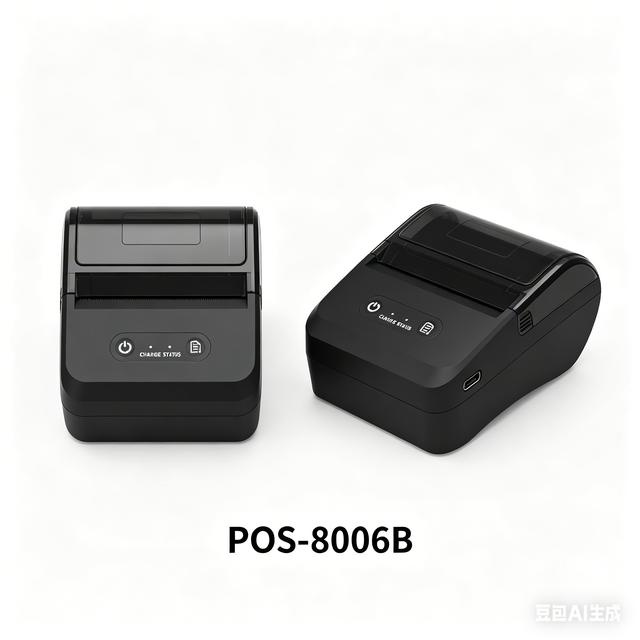 80mm Desktop Thermal Receipt Printer POS Ticket Bill Print with Auto Cutter USB Interface in Stock Thermal Label Printer 8006B
