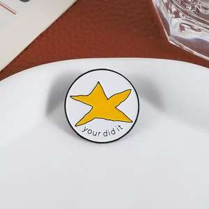 Spilla in smalto <span class=keywords><strong>You</strong></span> Did IT <span class=keywords><strong>Meme</strong></span> Star, spilla a forma di meteorite irregolare, distintivo da borsa e risvolto, gioielli regalo, nichel nero UV - Product Image 2