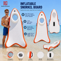 Planche de plongée gonflable avec fenêtre de visualisation transparente, moteur électrique, planche flottante en PVC pour la plongée en mer, jeu gonflable pour bateau