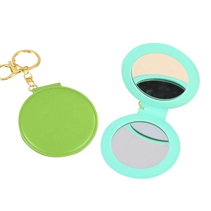 Espejo de Maquillaje <span class=keywords><strong>Plegable</strong></span> de PVC de Color Sólido Personalizado por el Fabricante, Espejo Cosmético para Mujer, Regalos Promocionales Publicitarios - Product Image 2