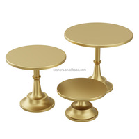 Soporte de metal para pasteles, bandeja de tres niveles para pasteles, bandeja dorada para frutas, bandeja West Point, juego de vasos de papel para boda, mesa