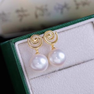 Accessoires en argent S925 pour la création de bijoux, perles de 8 à 13 mm, 22322, porte-oreilles vide pour la décoration de boucles d'oreilles en spirale anti-moustiques - Product Image 2
