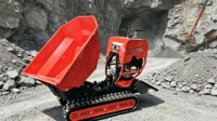 Archer Hydraulischer Rotations-Kleintransporter mit Motorpumpe & Motor Kompakter Raupentransporter für Bau, Bauernhöfe, Obstplantagen