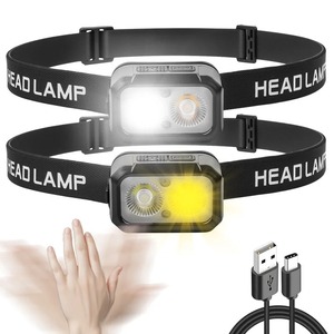 Linterna Frontal Recargable con Sensor <span class=keywords><strong>de</strong></span> Movimiento <span class=keywords><strong>de</strong></span> 5 Modos, Linterna Frontal Impermeable, Luces <span class=keywords><strong>de</strong></span> Pesca, Lámpara Frontal LED, Linterna Frontal <span class=keywords><strong>para</strong></span> Camping - Product Image 1